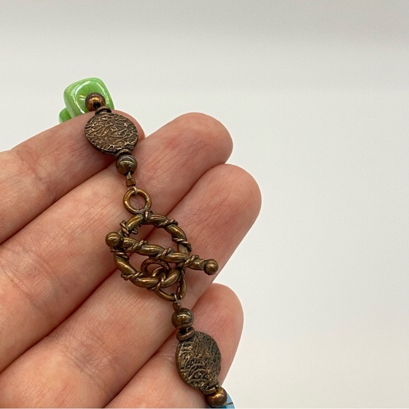 Artisan Jadeite and Beaded Necklace - Picture 7 of 8